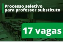 Ifap abre 17 vagas para professor substituto