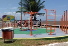 Academia ao ar livre do Araxá recebe novos aparelhos