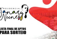 Residencial Janary Nunes: Divulgada lista final de aptos para sorteio