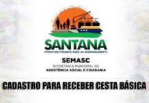 Em Santana: confira como se cadastrar para receber cesta básica