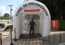 Bioparque da Amazônia instala túnel de higienização para visitantes e funcionários