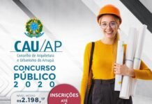 Inscrições para o Concurso Público CAU/AP são prorrogadas até 09 de março de 2021
