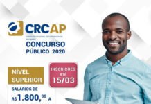CRC-AP realiza concurso público para Contador Fiscal e Tecnólogo de TI