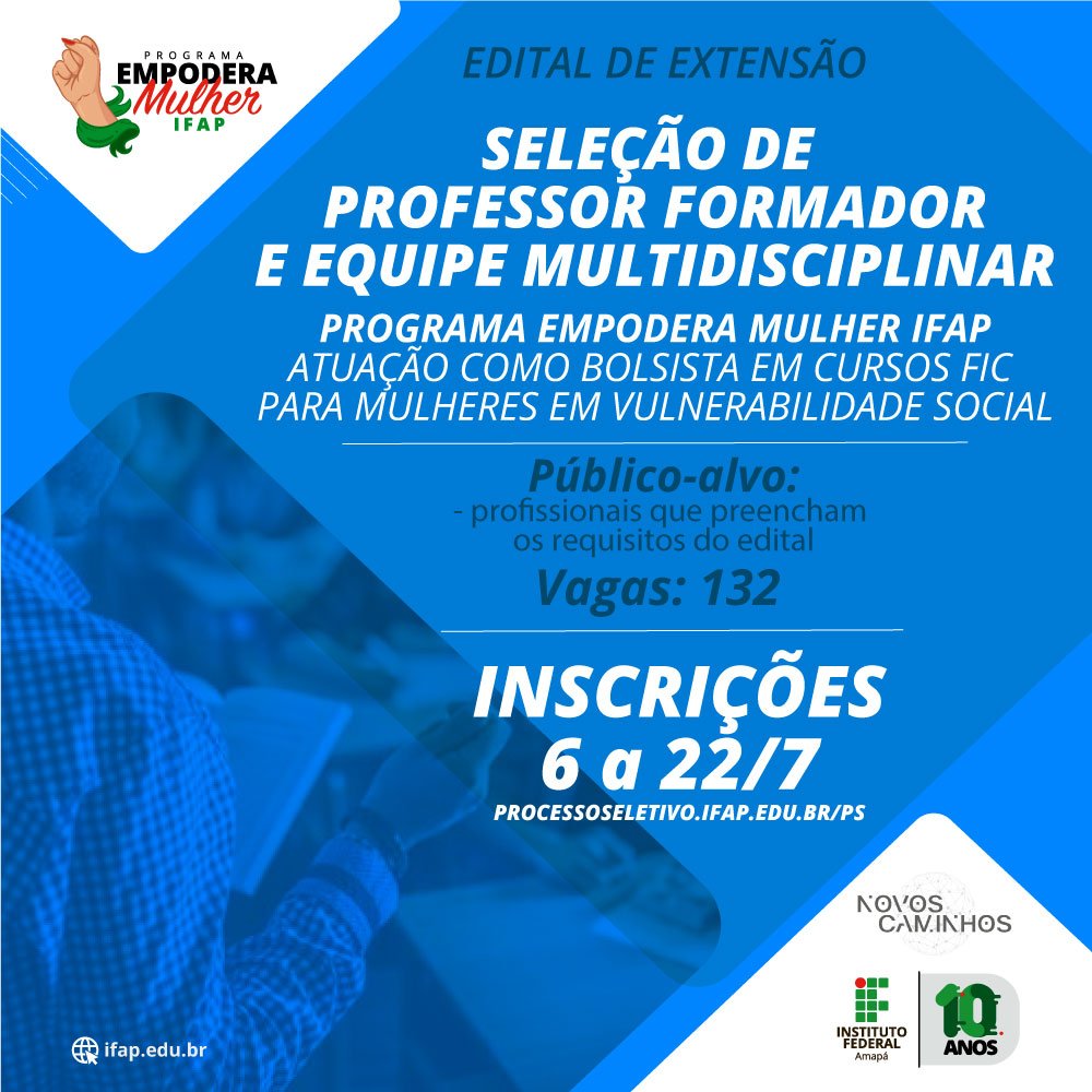 Inscrições prorrogadas para programas que selecionam bolsistas e