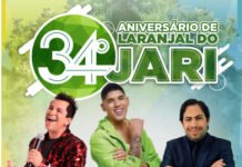 Zé Vaqueiro, Regis Danese, Pastor Makia Santos serão atrações no Aniversário de Laranjal do Jari